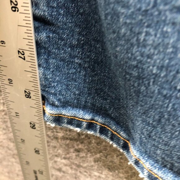 American Eagle Original Bootcut Jeans Mens 34x30 (34x29) Blue Airflex Whiskered - Picture 9 of 12